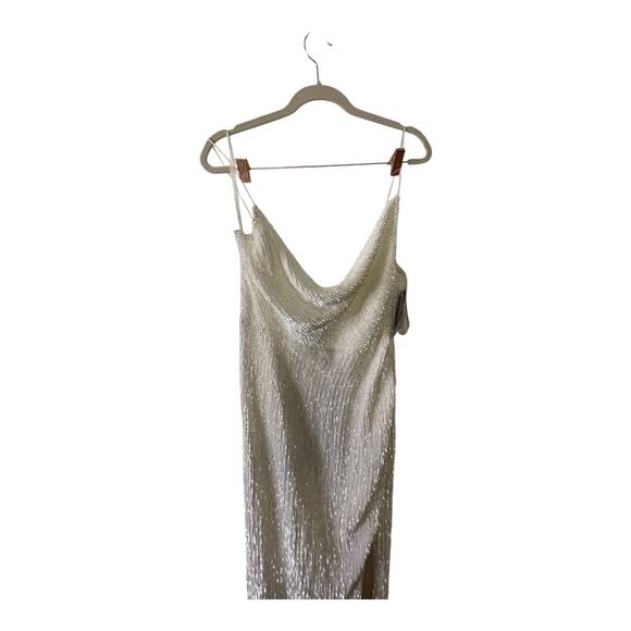 Retrofete Katya Maxi Dress Sequin Embellished Moonglow Bridal Wedding Gown Sz M - Picture 13 of 15